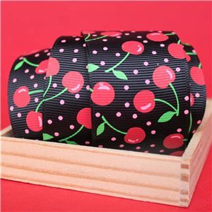Cherry Pick Ribbons - 40mm Black